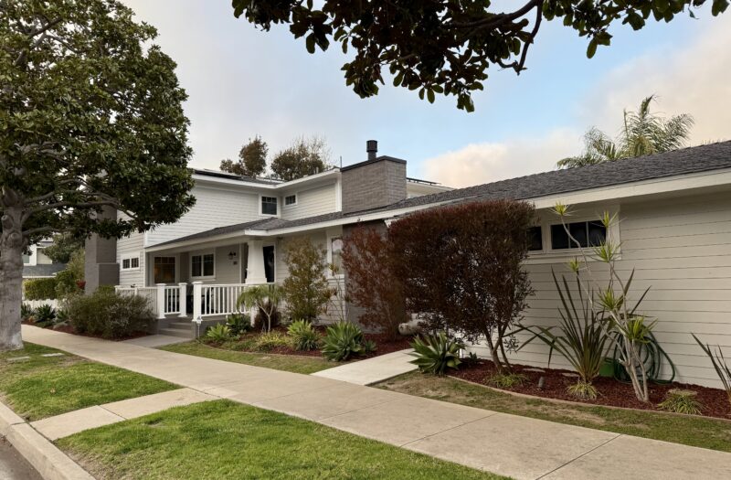Front of home.